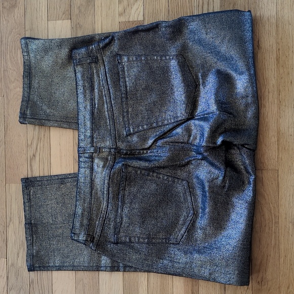 Kate Spade Metallic Straight Leg Denim Pant - Picture 5 of 7